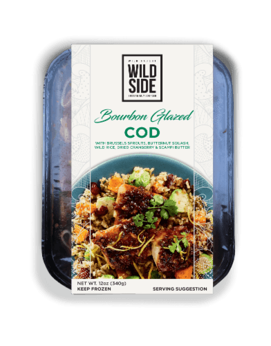 Wild Side Bourbon Glazed Cod With Wild Rice