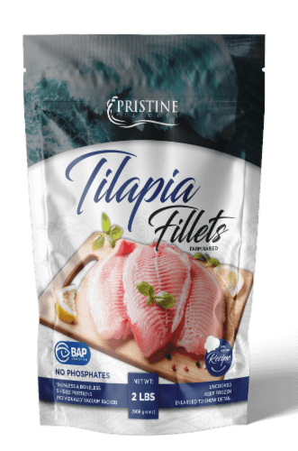 Pristine Seafoods Farm Raised Tilapia Filets