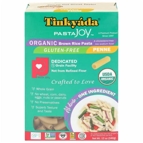 Tinkyada Pasta Joy Ready Brown Rice Pasta Organic Penne Bag