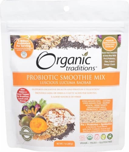 Organic Traditions Probiotic Lucuma Baobab Smoothie Mix