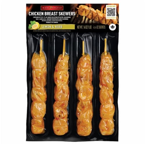 Marcangelo Fresh Chicken Lemon Breast Skewer