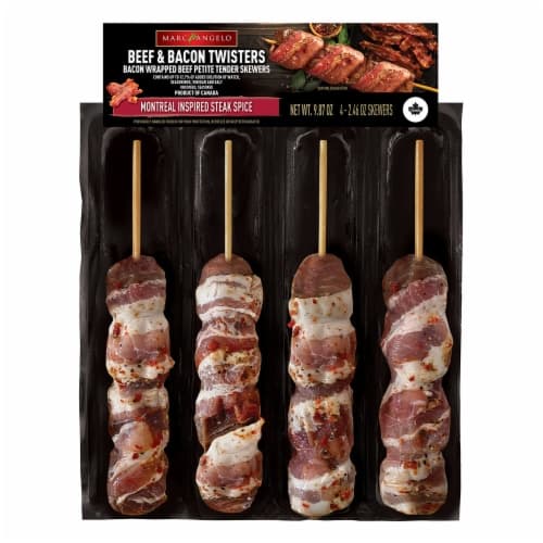 Marcangelo Montreal Spice Bacon Beef Skewers