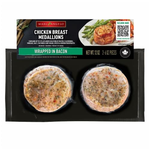 Marcangelo Bacon Wrapped Chicken Breasts Medallions