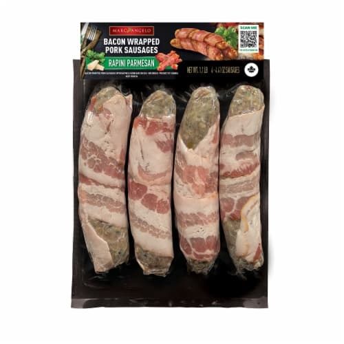 Marcangelo Bacon Twister Rapini Parmigiano Italian Pork Jumbo Sausages