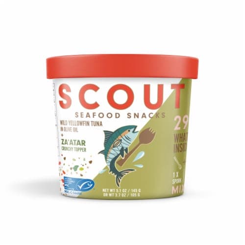 Scout Seafood Snacks Zaatar Wild Yellowfin Tuna