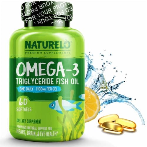 Naturelo Omega-3 Triglyceride Fish Oil Softgels