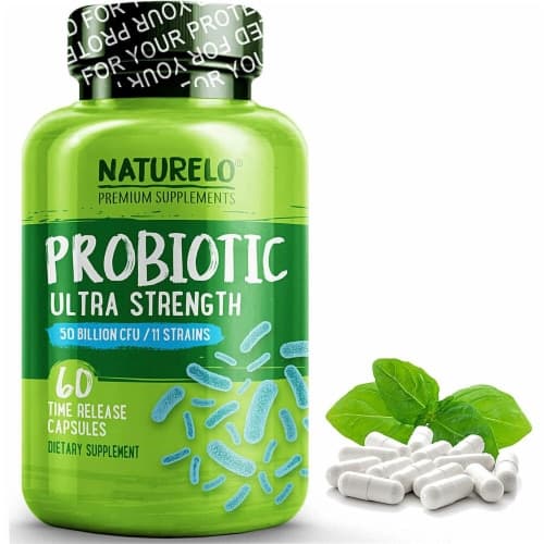 Naturelo Ultra Strength Probiotic Time Release Capsules