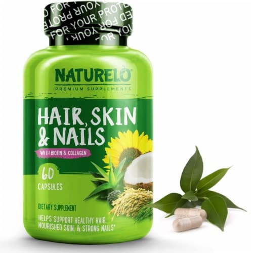 Naturelo Hair Skin & Nails With Biotin And Collagen Capsules