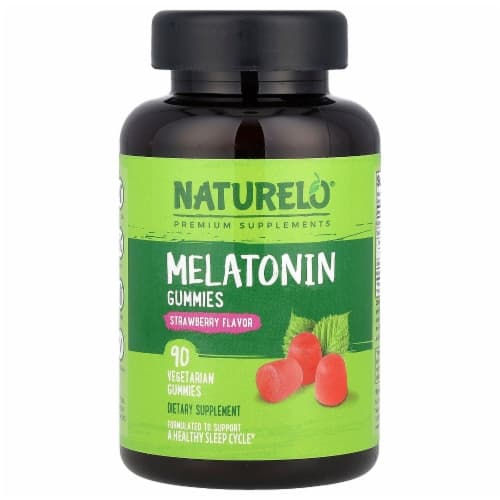 Naturelo Strawberry Flavor Vegan Melatonin Gummies