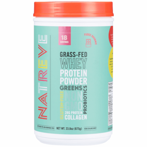 Natreve Grass-Fed Whey Fudge Brownie Protein Powder