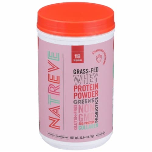 Natreve Strawberry Shortcake Grass-Fed Whey Protein Powder