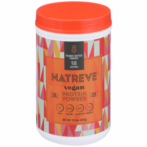 Natreve Peanut Butter Parfait Vegan Plant-Based Protein Powder