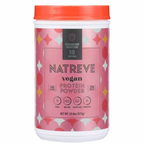 Natreve Strawberry Shortcake Vegan Plant-Based Protein Powder