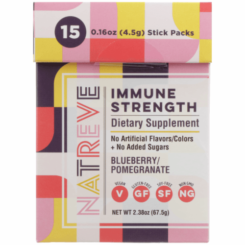 Natreve Blueberry Pomegranate Immune Strength Dietary Supplement