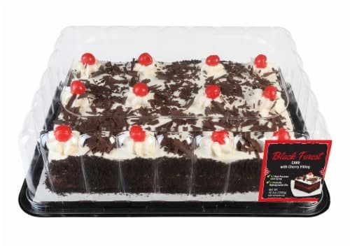 Charlotte'S Black Forest With Cherry Filling Quarter Sheet Cake