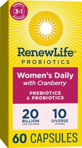 Renew Life Womens Daily With Cranberry Prebiotics & Probiotics Vegetarian Capsules