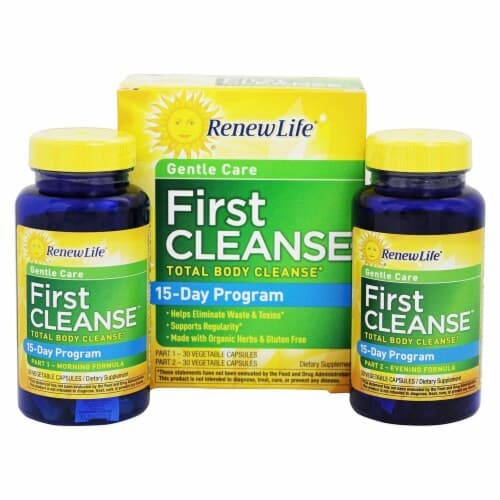 Renew Life Gluten Free First Cleanse Dietary Supplement Vegetable Capsules