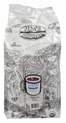 Jim'S Organic Coffee Decaf Together Medium Roast Whole Bean Coffee