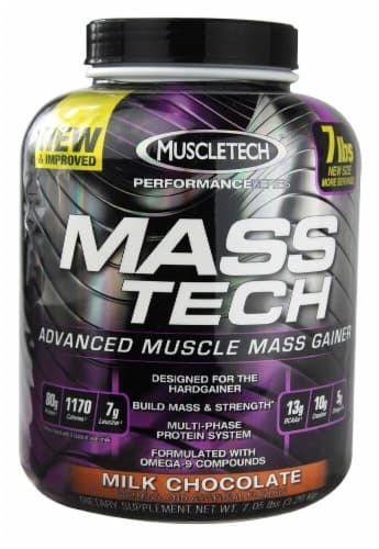 Muscletech Performance Series Mass-Tech Milk Chocolate Flavored Advanced Muscle Mass Gainer