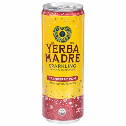 Guayaki Yerba Mate Organic Brand Sparkling Cranberry Pomegranate