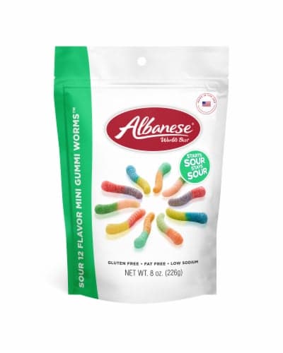 Albanese Sour Flavor Mini Gummi Worms