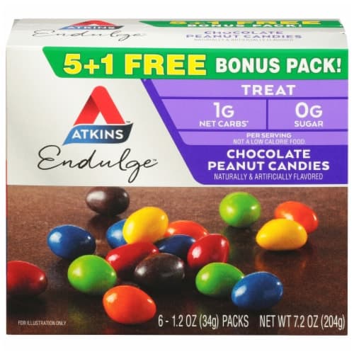 Atkins Low Sugar Endulge Chocolate Peanut Candies Bonus