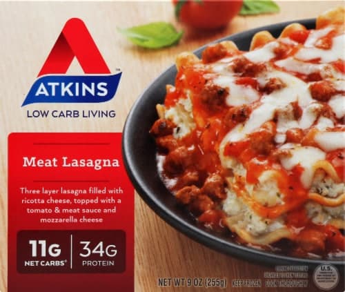 Atkins Meat Lasagna  Meal
