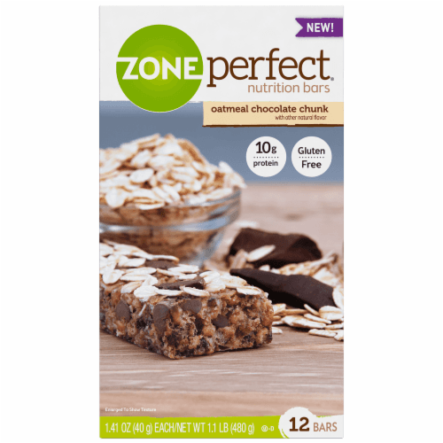 Zoneperfect Oatmeal Chocolate Chunk Nutrition Bars