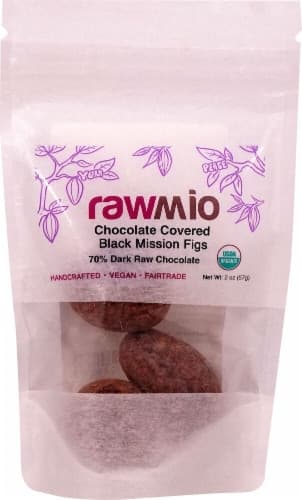 Windy City Organics  Rawmio Chocolate Covered Black Mission Figs