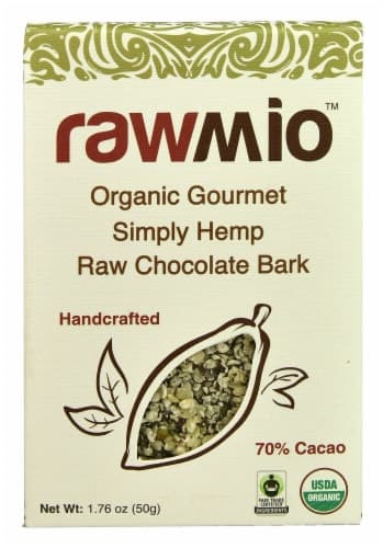 Windy City Organics Rawmio Organic Gourmet Simply Hemp Raw Chocolate Bark