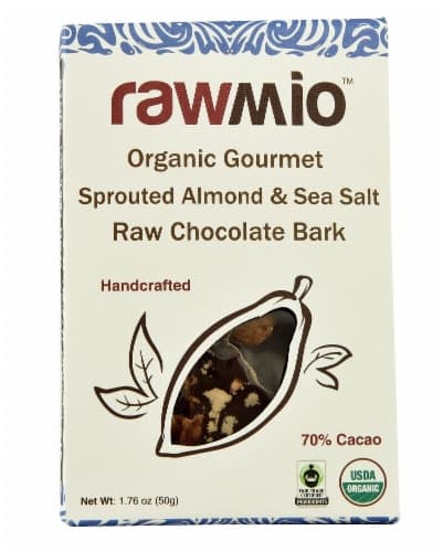 Windy City Organics Rawmio Organic Gourmet Raw Sprouted Almond & Sea Salt Chocolate Bark