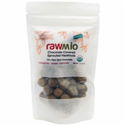 Windy City Organics  Rawmio Chocolate Covered Sprouted Hazelnuts