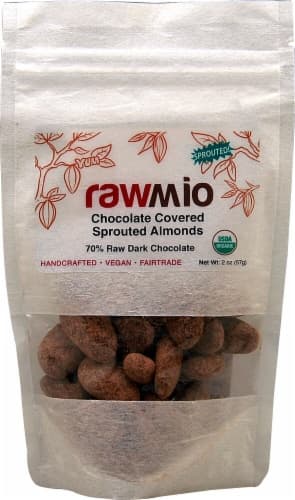 Windy City Organics  Rawmio Chocolate Covered Sprouted Almonds