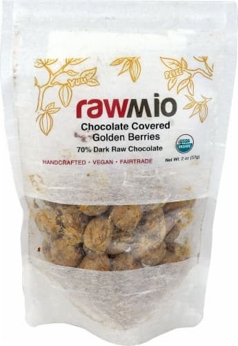 Windy City Organics  Rawmio Chocolate Covered Golden Berries