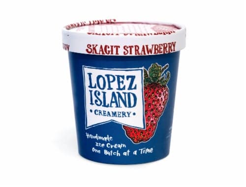 Lopez Island Creamery Skagit Strawberry Ice Cream