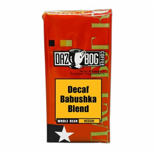 Dazbog Coffee Babushka Blend Decaf Whole Bean