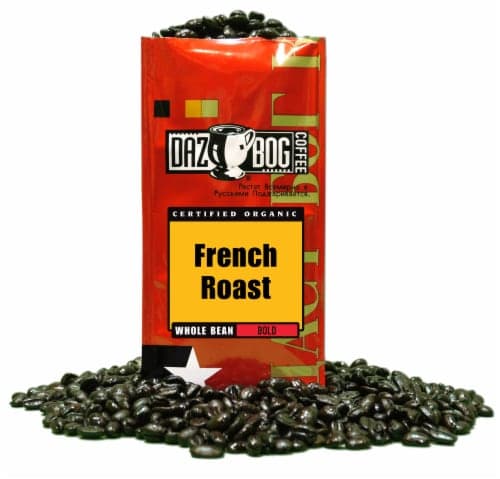 Dazbog French Roast Bold Dark Roast Organic Whole Bean Coffee