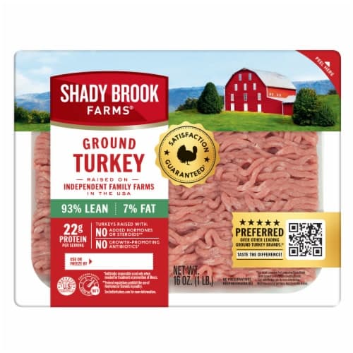 Shady Brook Farms 93% Lean Fat Ground Turkey Tray