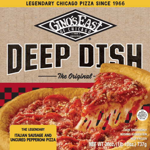 Ginos East Pizza Sausage & Pepperoni