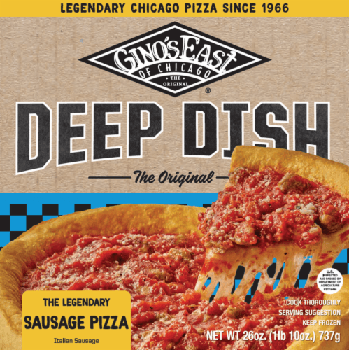Ginos East Pizza Chicago Deep Dish Sausage