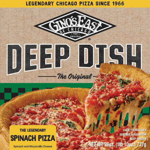 Ginos Pizza Spinach & Cheese