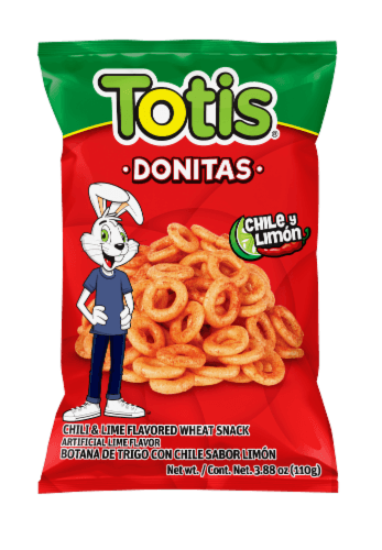 Totis Donitas Chile Y Limon Wheat Snacks
