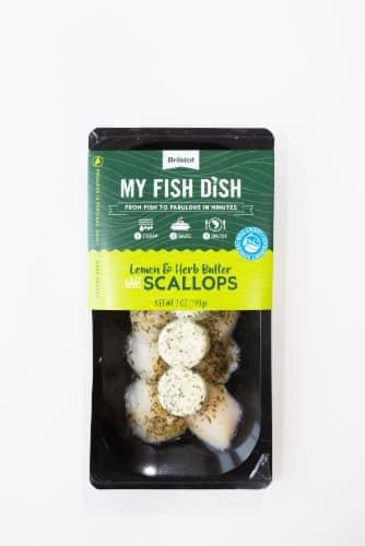 My Fish Dish Lemon And Herb Butter Wild Scallops