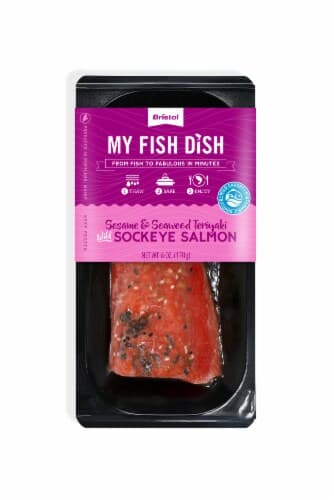 My Fish Dish Sesame & Seaweed Teriyaki Sockeye Salmon