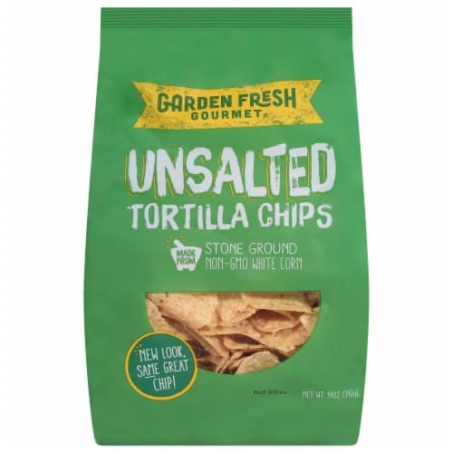 Garden Fresh Gourmet Unsalted White Corn Tortilla Chips