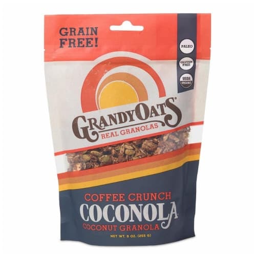 Grandyoats Organic Coffee Crunch Coconut Granola