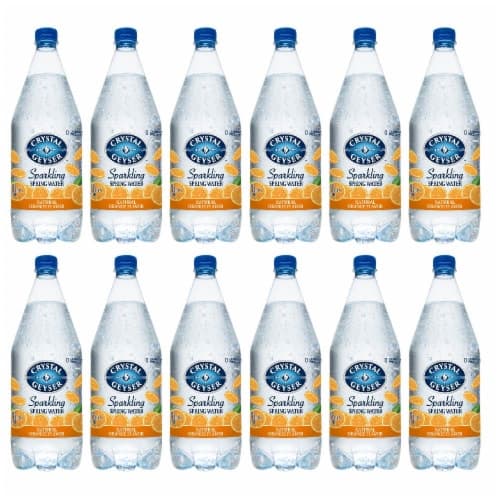 Crystal Geyser Alpine Spring Orange Flavored Sparkling Bottled Water