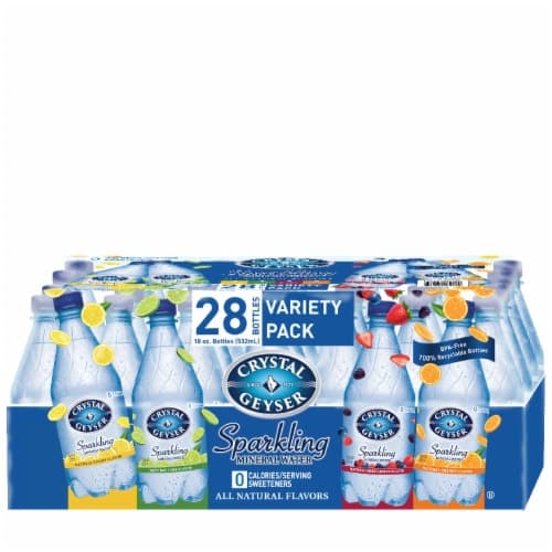 Crystal Geyser, Sparkling Mineral Water, Variety