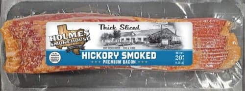Holmes Smokehouse Hickory Smoked Thick Sliced Premium Bacon