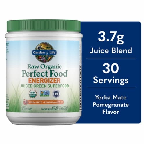 Garden Of Life Perfect Food Raw Organic Energizer Juiced Green Superfood Powder